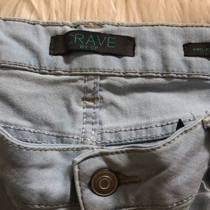 crave by cp jeans mid rise ankle skinny